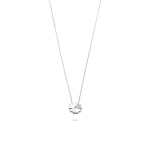 Rosa Di Luca zilver hanger met zirkonia met collier