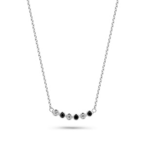 Rosa Di Luca zilver collier met met zirkonia hanger w/z