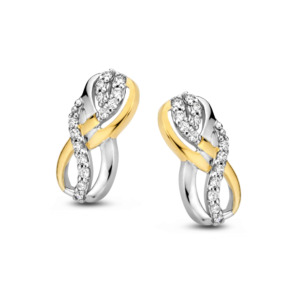 Rosa Di Luca zilver oorbellen zirk/verguld