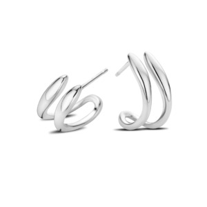 Rosa Di Luca zilver oorbellen