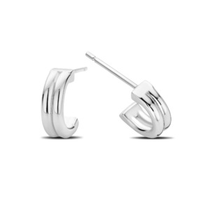 Rosa Di Luca zilver oorbellen