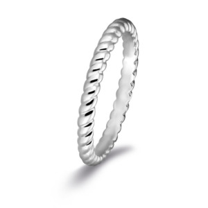 Rosa Di Luca zilver aanschuif ring getorst