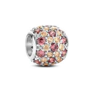 Rosa Di Luca zilver bedel zirkonia champagne tourm