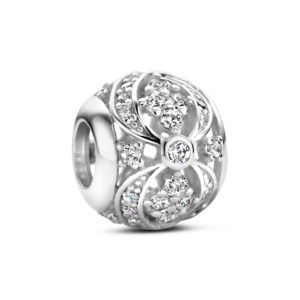 Rosa Di Luca zilver bedel zirkonia