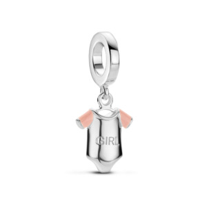 Rosa Di Luca zilver bedel hanger romper girl