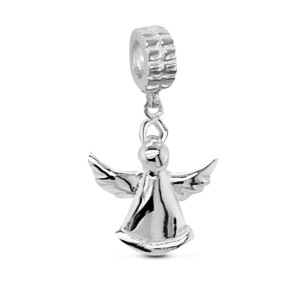 Rosa Di Luca zilver bedel hanger engel