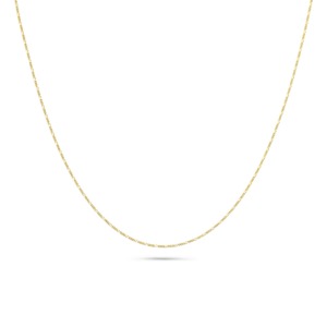 Rosa Di Luca zilver verguld figaro collier