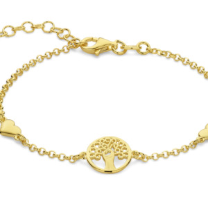 Rosa Di Luca armband zilver verguld levensboo