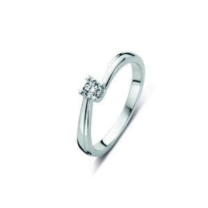 Rosa Di Luca zilver brill ring