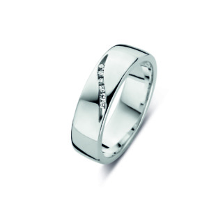 Rosa Di Luca zilver brill ring