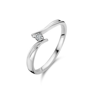 Rosa Di Luca zilver brill ring