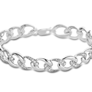 Rosa Di Luca zilver armband met zirkonia
