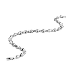 Rosa Di Luca zilver armband met zirkonia