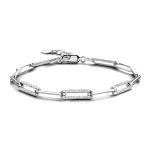 Rosa Di Luca zilver armband met zirkonia