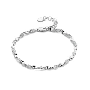 Rosa Di Luca zilver armband met zirkonia