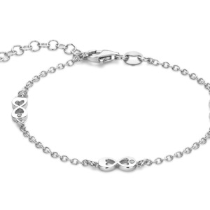 Rosa Di Luca armband zilver met zirk.