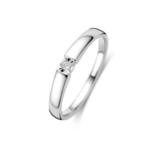 Rosa Di Luca zilver brill ring